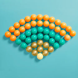 Multicolored balls