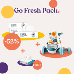 Go Fresh Pack (Cotton Dry Wipes + FREE MiniBox + Baby Walker)