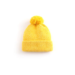 Knit Pompom Beanie Hat